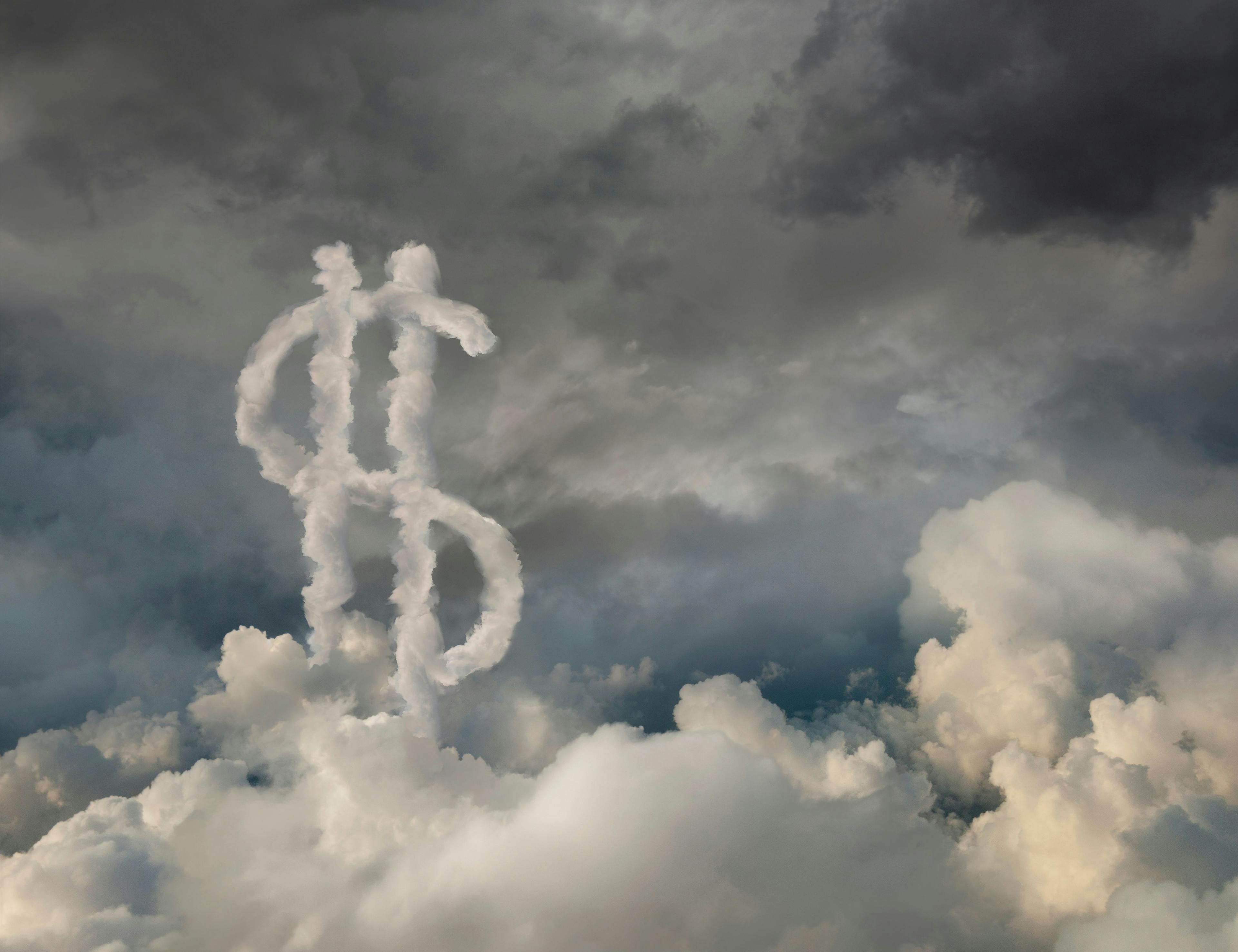 dollar sign in the clouds