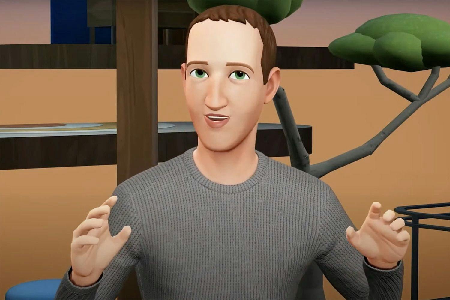 An avatar of Meta CEO Mark Zuckerberg